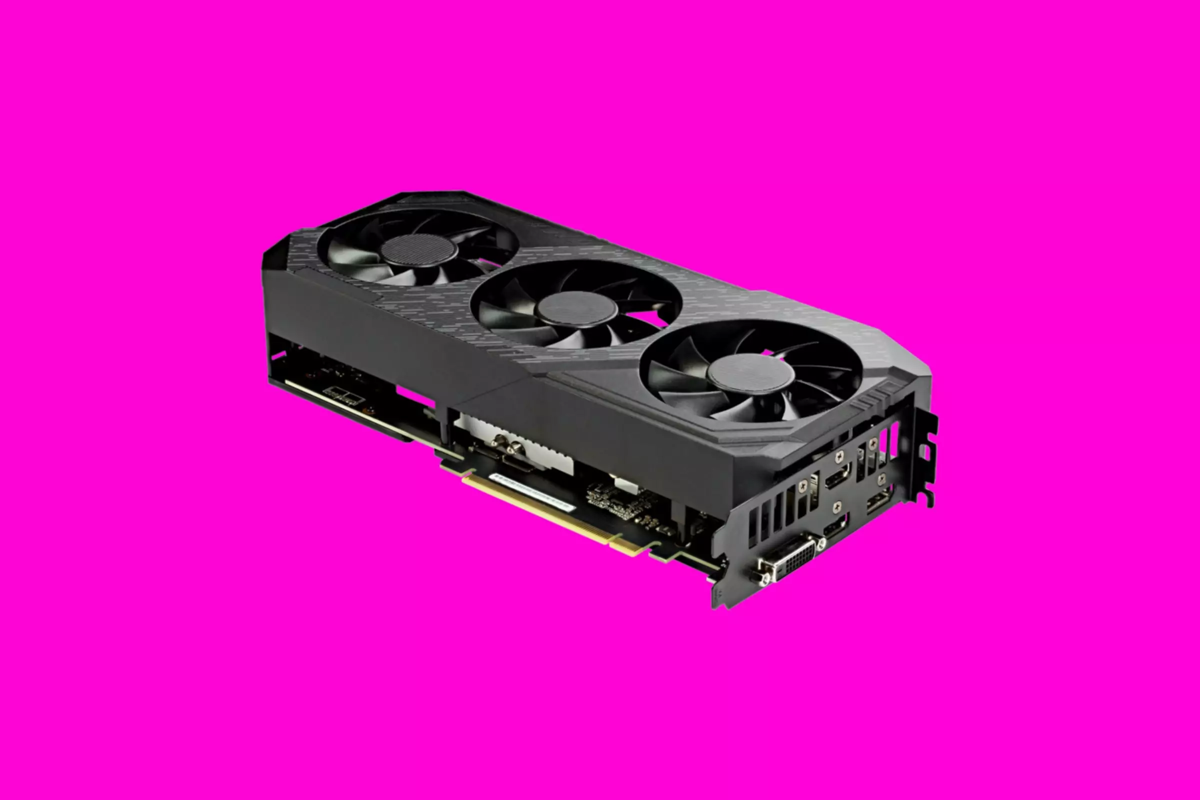 粉红色背景上的不知名的GPU