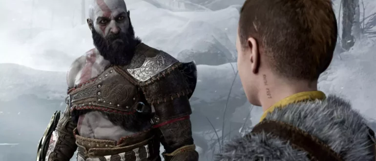 Posnetek iz igre God of War Ragnarök